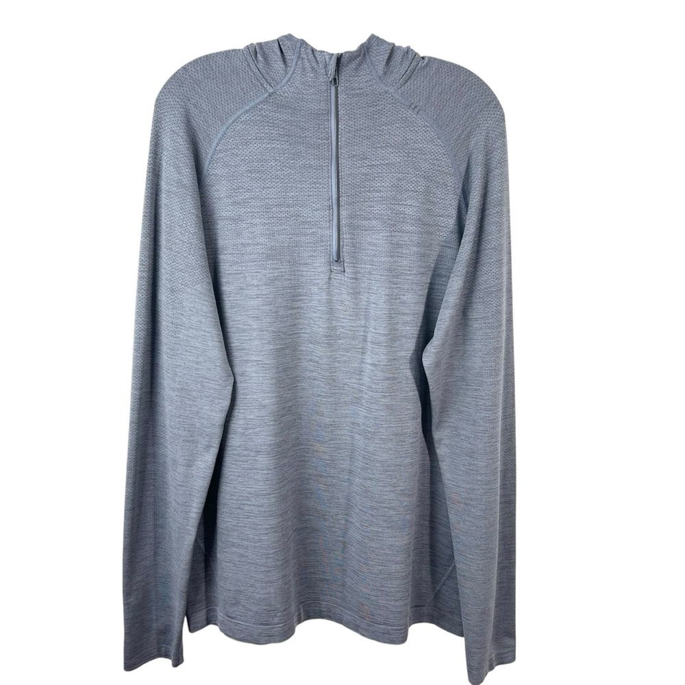 Lululemon Men's Metel Vent Tech 1/4 Zip Hoodie Slate Gray size Large